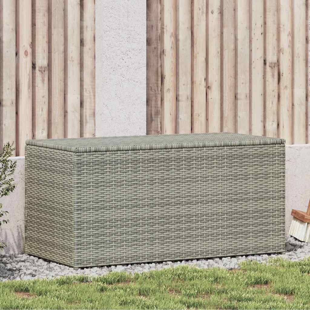 Vidaxl tuinbox 100x50x50 cm poly rattan grijs