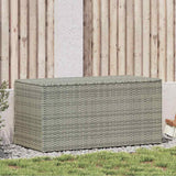 Vidaxl tuinbox 100x50x50 cm poly rattan grijs