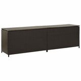 Vidaxl tuinbox 200x50x60 cm poly rattan bruin