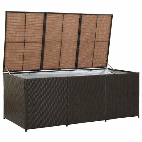 Vidaxl tuinbox 180x90x70 cm poly rattan bruin