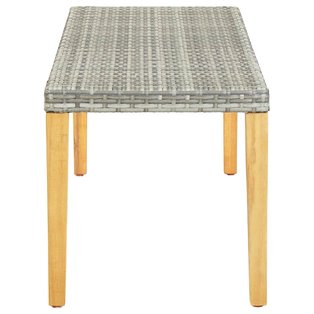 Vidaxl tuinbank 80 cm poly rattan grijs