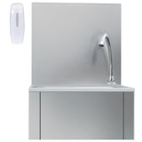 VidaXL sink with tap and soap dispenser stainless steel