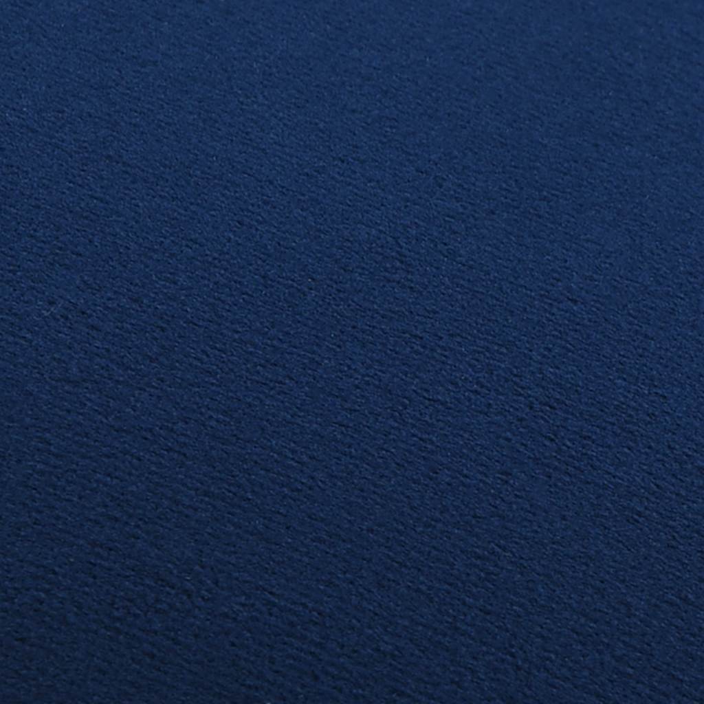 Vidaxl kruk fluweel 28 x 36 cm blauw en goudkleurig