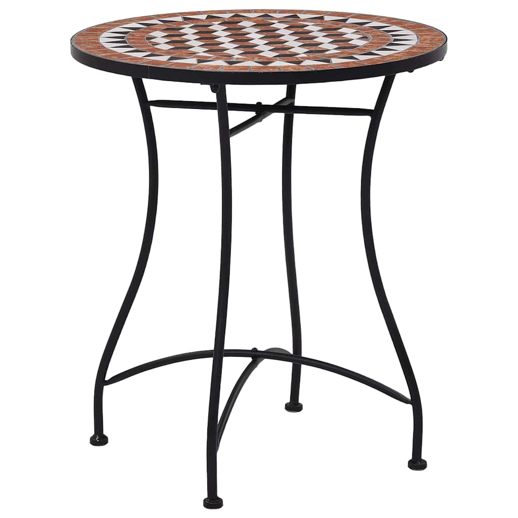 Vidaxl bistrotafel mozaïek 60 cm keramiek bruin