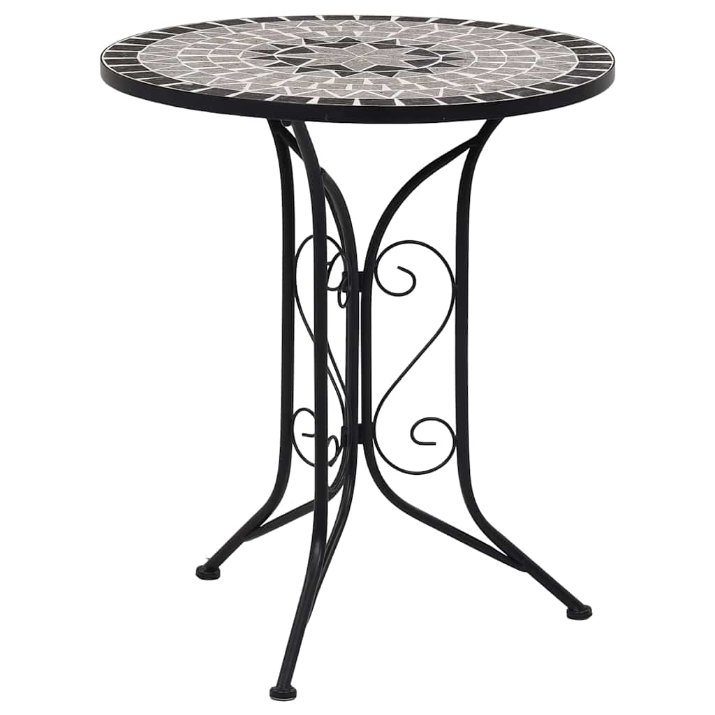 Vidaxl bistrotafel mozaïek 60 cm keramiek grijs
