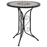 Vidaxl bistrotafel mozaïek 60 cm keramiek grijs