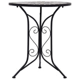Vidaxl bistrotafel mozaïek 60 cm keramiek grijs