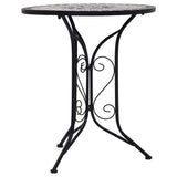 Vidaxl bistrotafel mozaïek 60 cm keramiek grijs