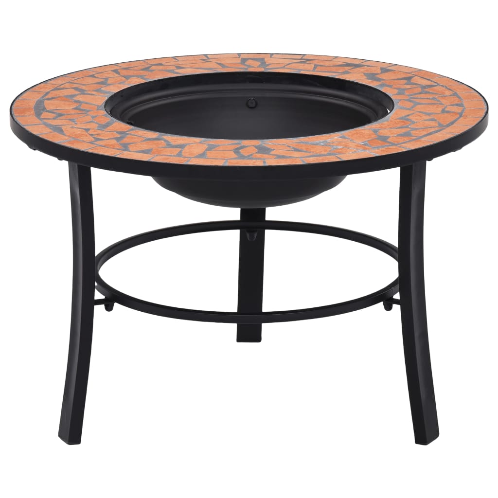 Vidaxl Fire Bowl Mosaic 68 cm Terracotta in ceramica