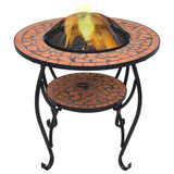 Vidaxl Fire Table Mosaic 68 cm Terracotta in ceramica