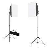 Vidaxl Professionelle Studiollampen 2 ST 40x60 cm Stahlschwarz