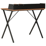 Vidaxl bureau 80x50x84 cm zwart en bruin