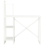 Vidaxl bureau met schappen 102x50x117 cm wit