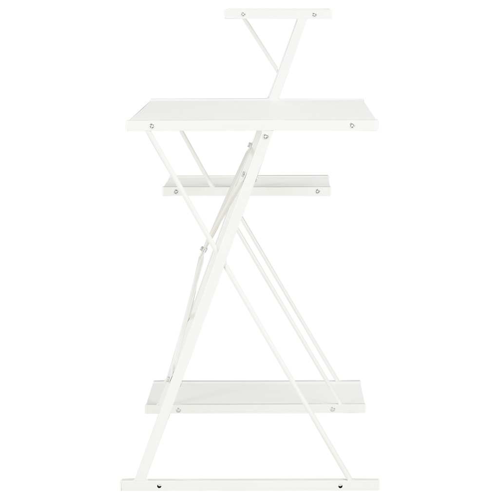 Vidaxl bureau met schap 116x50x93 cm wit