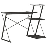 Vidaxl bureau met schap 116x50x93 cm zwart