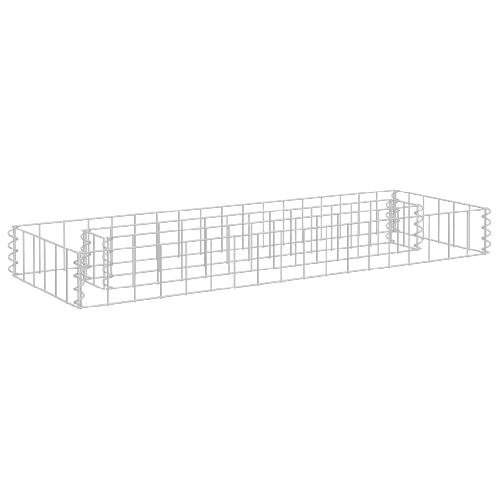 Vidaxl Gabion Planter insenté 90x30x10 cm en acier galvanisé