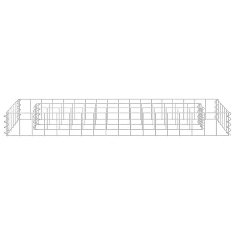 Vidaxl gabion plantenbak verhoogd 90x30x10 cm gegalvaniseerd staal