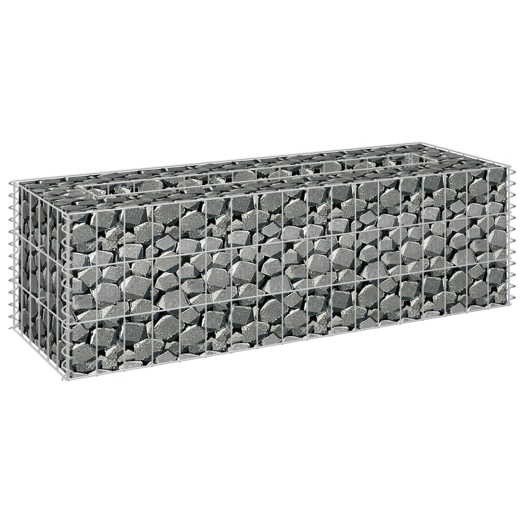 Vidaxl Gabion Planter surélevé 90x30x30 cm en acier galvanisé