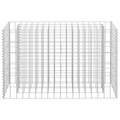 Vidaxl gabion plantenbak verhoogd 90x30x60 cm gegalvaniseerd staal