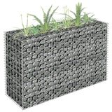 Vidaxl Gabion Plantter erweitert 90x30f60 cm gala galvaniséiert Stol