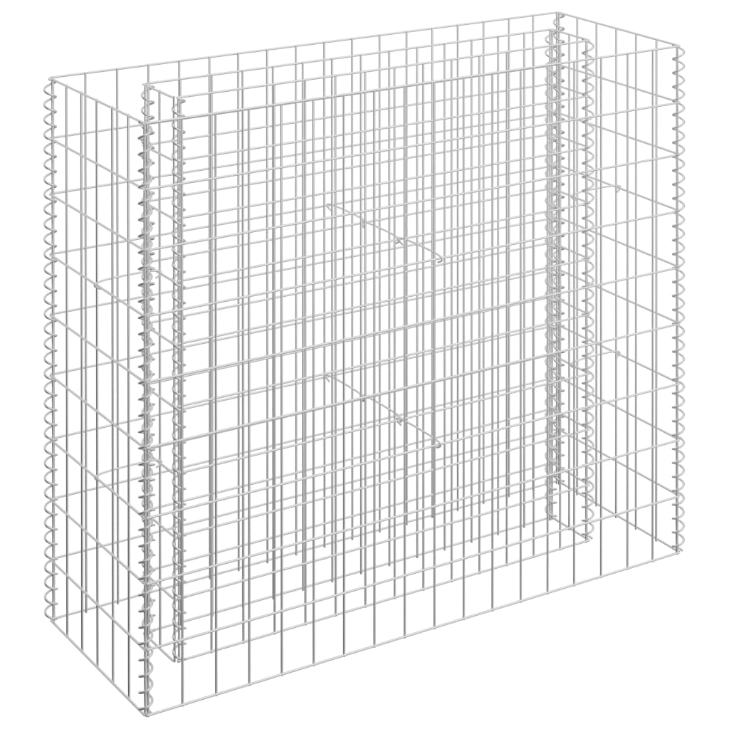 Vidaxl Gabion -Pflanzer vermehrte 90 x 30 x 90 cm verzinkter Stahl