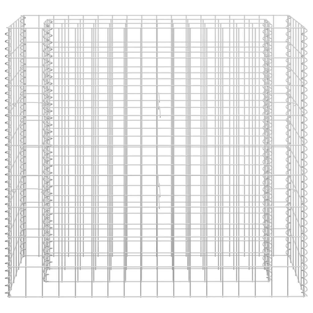 Vidaxl gabion plantenbak verhoogd 90x30x90 cm gegalvaniseerd staal