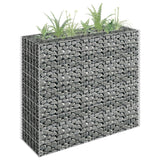 Vidaxl Gabion -Pflanzer vermehrte 90 x 30 x 90 cm verzinkter Stahl