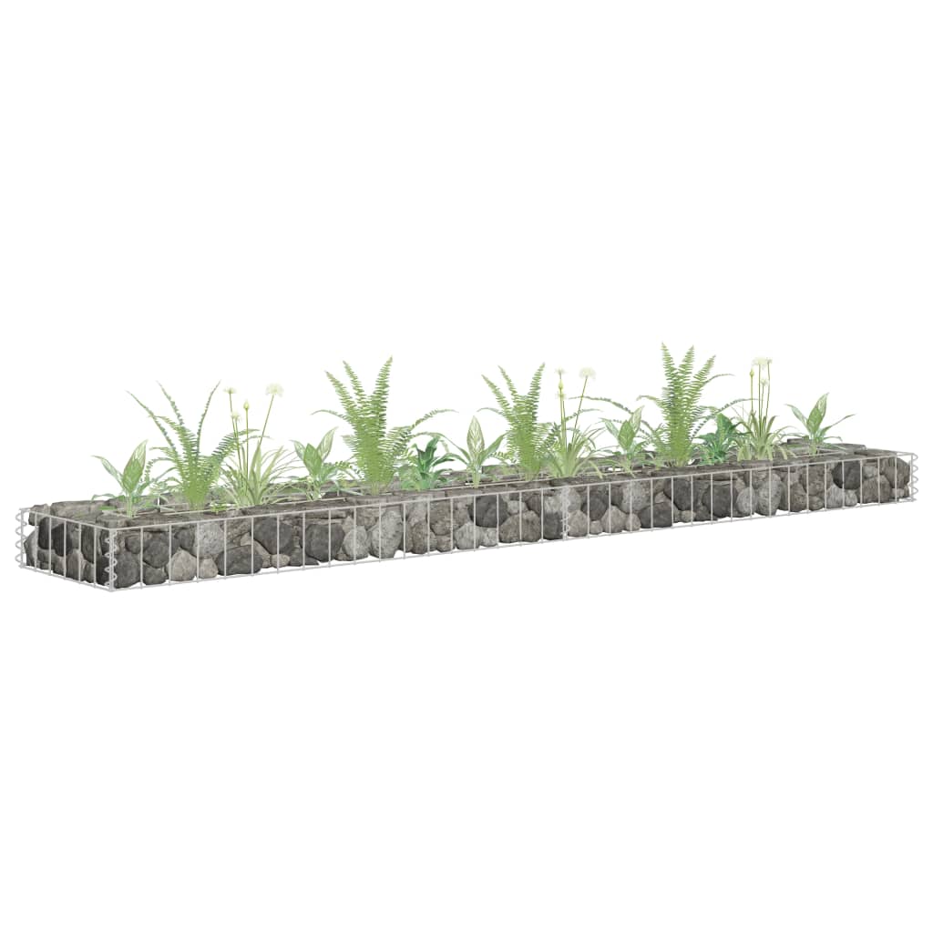 Vidaxl Gabion Planze huet 18033x10 cm Galavaniséiert Stol