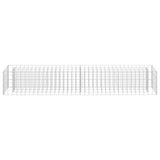 Vidaxl gabion plantenbak verhoogd 180x30x30 cm gegalvaniseerd staal