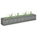 Vidaxl Gabion Planter elevado 180x30x30 cm de acero galvanizado