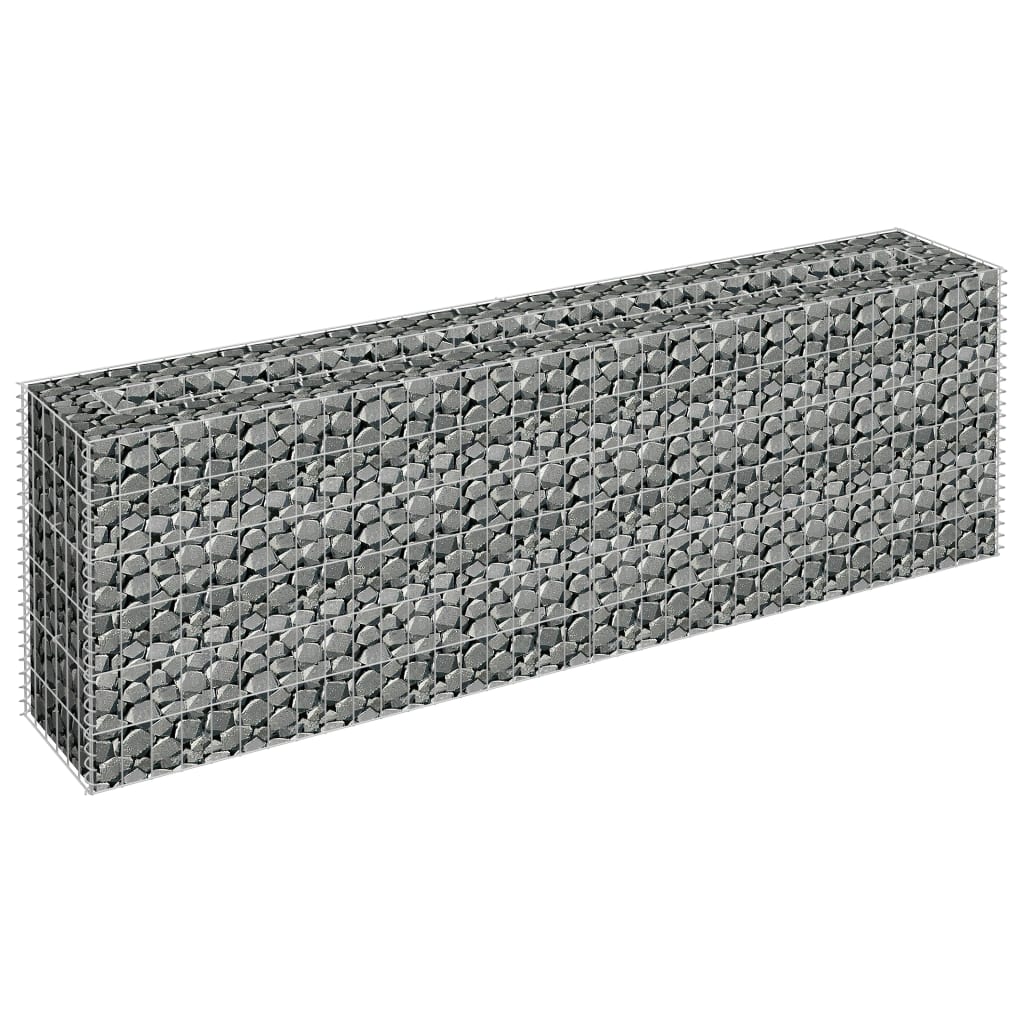 Vidaxl Gabion Sadzarka podniesiona 180x30x60 cm ocynkowana stal