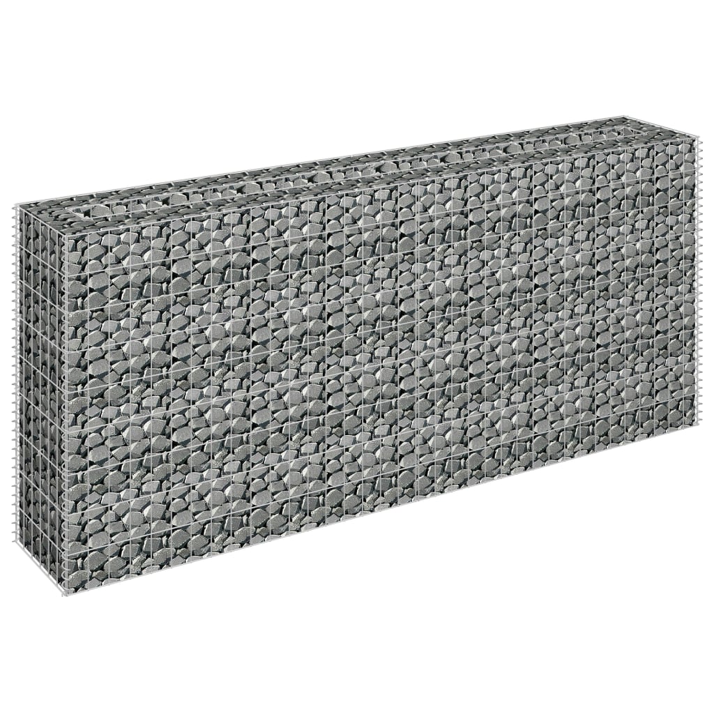 Vidaxl Gabion -Pflanzer erhöht 180 x 30 x 90 cm verzinkter Stahl