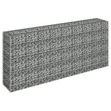 Vidaxl Gabion Planter hevet 180x30x90 cm galvanisert stål