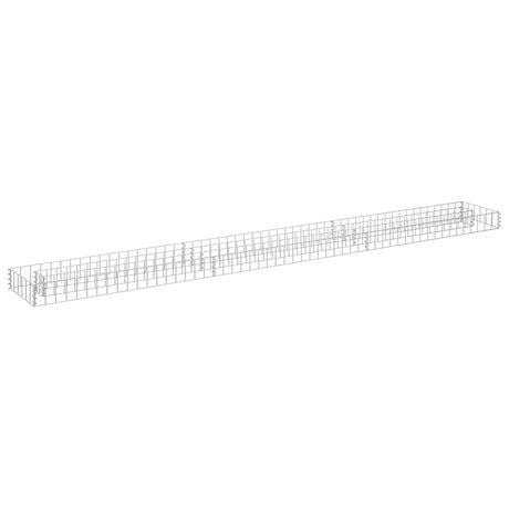 Vidaxl gabion plantenbak verhoogd 270x30x10 cm gegalvaniseerd staal