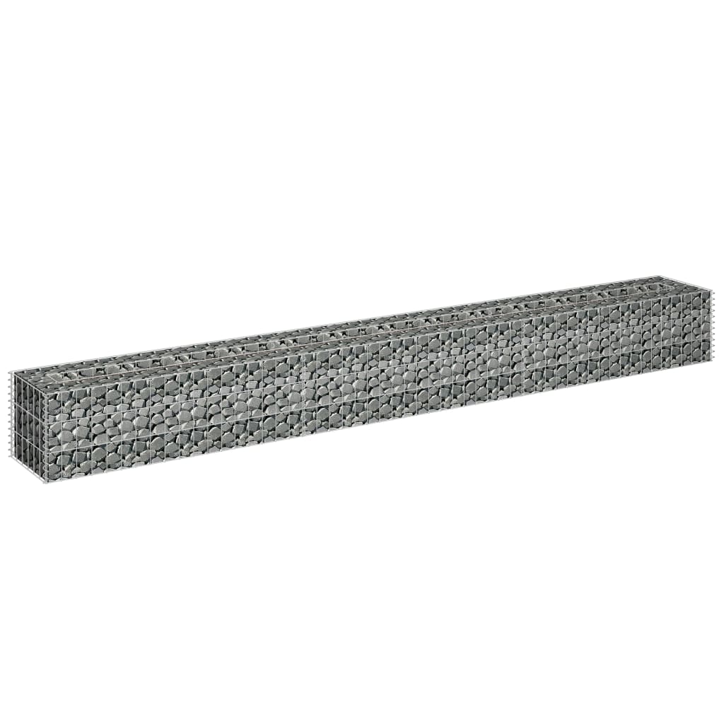 Vidaxl Gabion Palner je povečal 270x30x30 cm pocinkano jeklo