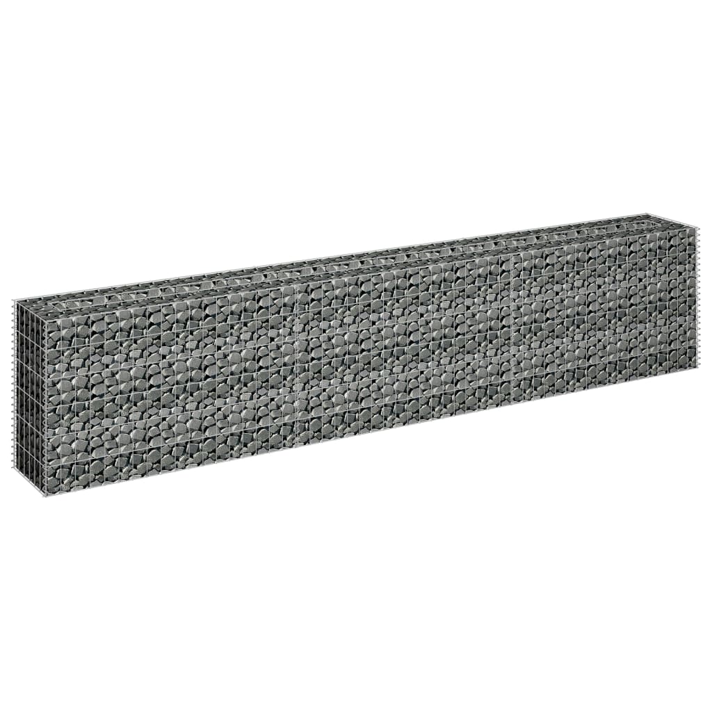 Vidaxl Gabion Fiorter ha raccolto acciaio zincato 270x30x60 cm