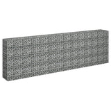 Vidaxl Gabion Planilnik je dvignil 270x30x90 cm pocinkano jeklo