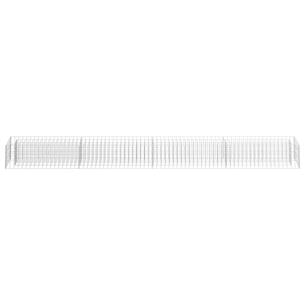 Vidaxl gabion plantenbak verhoogd 360x30x30 cm gegalvaniseerd staal