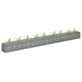 VidaXL Gabion Planter Insented 360x30x30 Cm Galvanized Steel