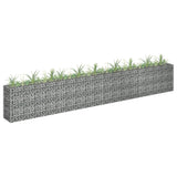 Vidaxl Gabion Planter Insented 360x30x60 cm galvaniseret stål