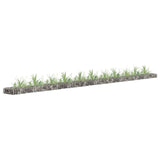 Vidaxl Gabion Planter Insented 450x30x10 cm galvaniseret stål