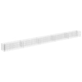 Vidaxl gabion plantenbak verhoogd 450x30x30 cm gegalvaniseerd staal