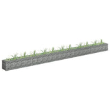 Vidaxl Gabion Planning Boîte augmentée 450x30x30 cm en acier galvanisé