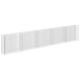 Vidaxl Gabion Planter Insented 450x30x90 cm galvaniseret stål