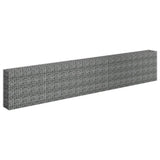 Vidaxl Gabion Planter Inged 450x30x90 cm Galvaniserat stål