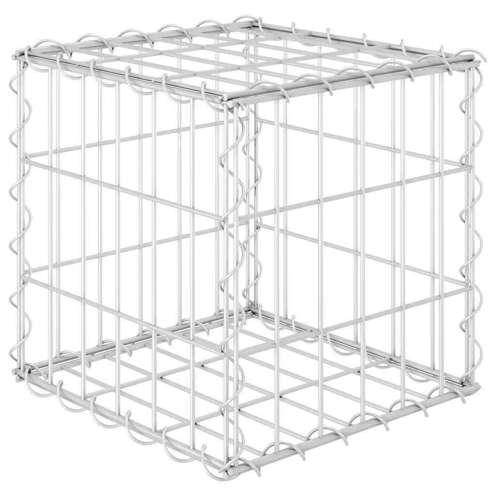 Cubo elevado de Vidaxl Gabion Cubo 30x30x30 cm de acero alambre