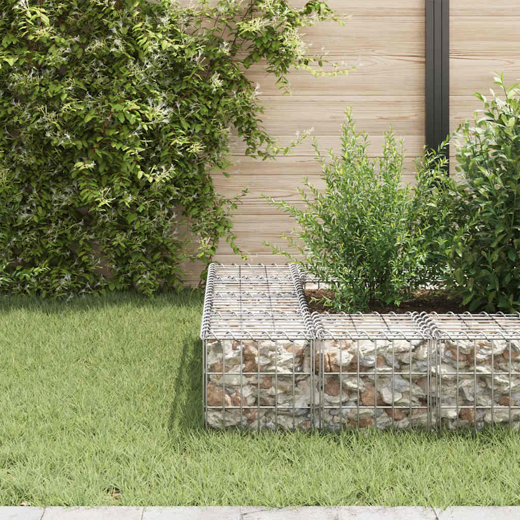 Vidaxl Gabion Planter Cube surélevé 30x30x30 cm Fil en acier