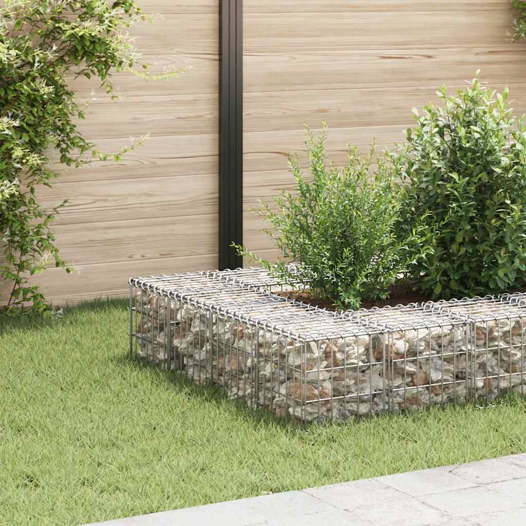 Vidaxl Gabion Planter Cube surélevé 30x30x30 cm Fil en acier