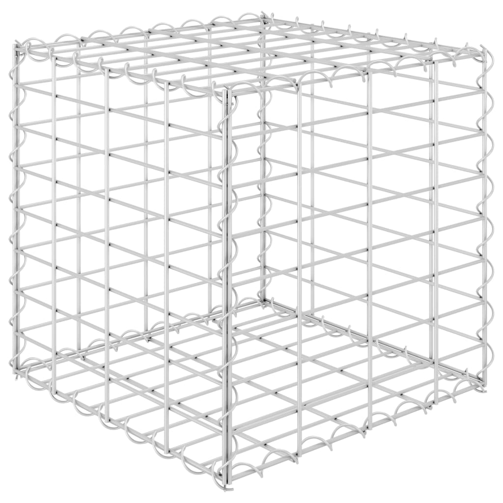 Vidaxl Gabion Fiorter Cubo rialzato 40x40x40 cm Filo acciaio