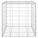 Cubo elevado de Vidaxl Gabion Plantador 40x40x40 cm de acero alambre